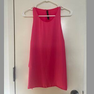 W118 by Walter Baker Pink Asymmetrical Tank Top Size 6